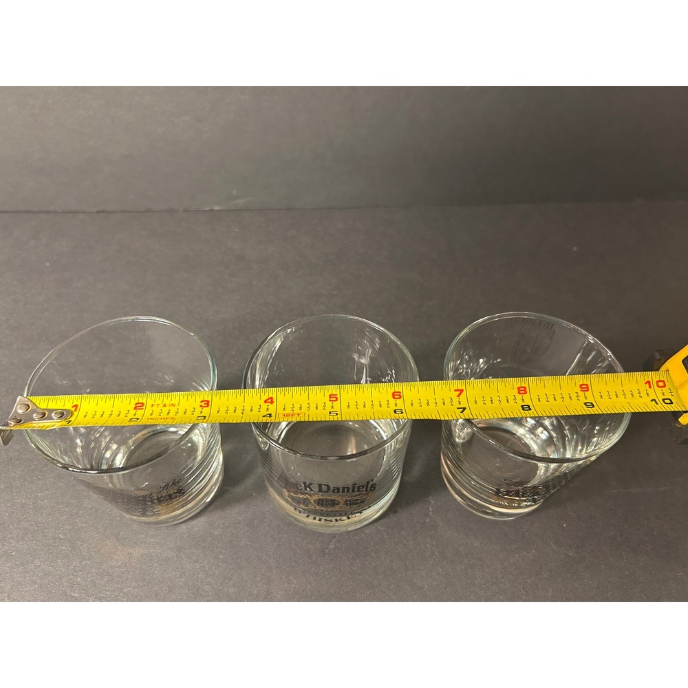 Jack Daniels Whiskey Glasses Set of 3 Old No 7 Tennessee Barware Rocks Clear - Picture 5 of 6